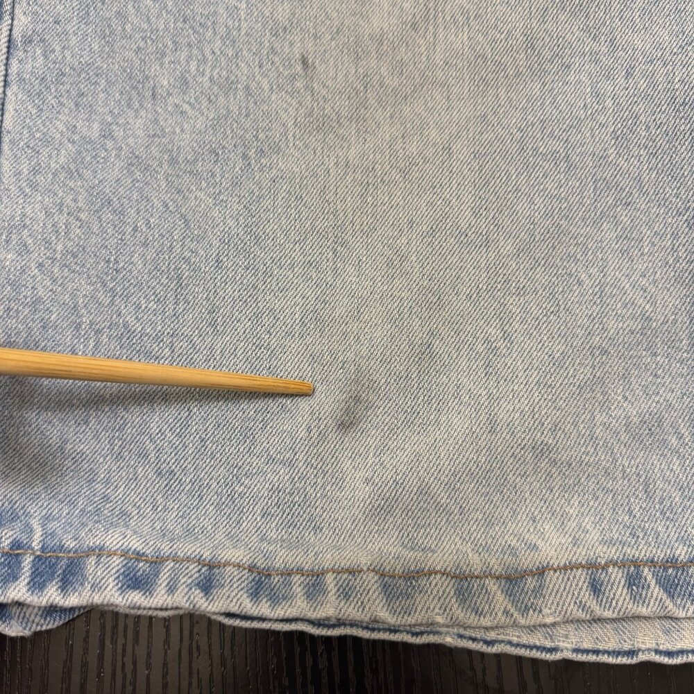 VTG Levi's 550 Jean Shorts Men's 38 Light Wash Relaxed Fit Wide Leg Jorts 90s - Picture 8 of 14